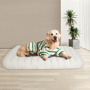 Pawz XL Size Orthopedic Dog Bed with Sherpa Plush Removable Cover in White-1996005459278041094