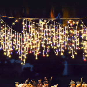 300 LED Curtain Fairy String Lights Multi Colour-1973194198739980294