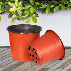 Lambu 100x Plastic Plant Pots Bulk Flowers X-Large-1973193779884199942
