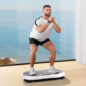 Centra Vibration Plate Train Exercise Machine White-1996005461077397510