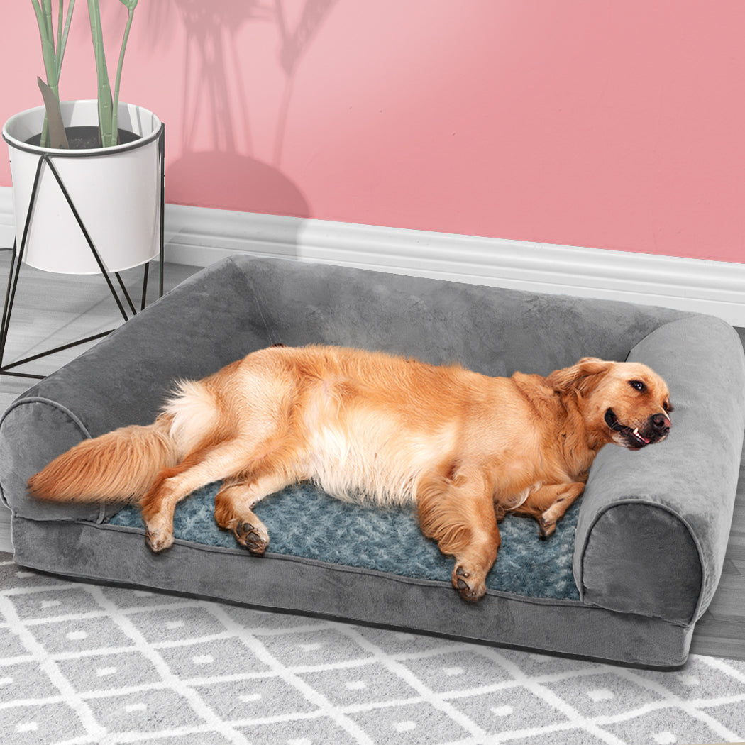 pawz-pet-bed-sofa-dog-bedding-soft-warm-xl-grey-x-large-1973193627337363462