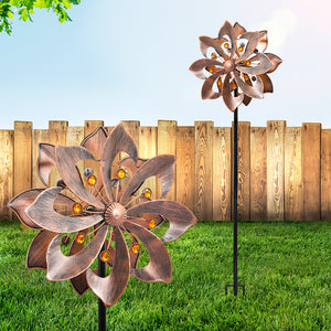Garden Windmill Wind Spinner Metal Ornaments-1973193789401075718