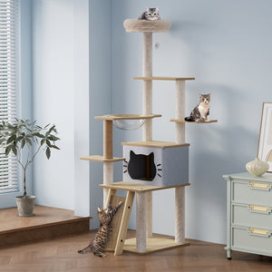 Pawz Cat Tree Tower Large Scratcher Condo House 160cm-1996005457323495430