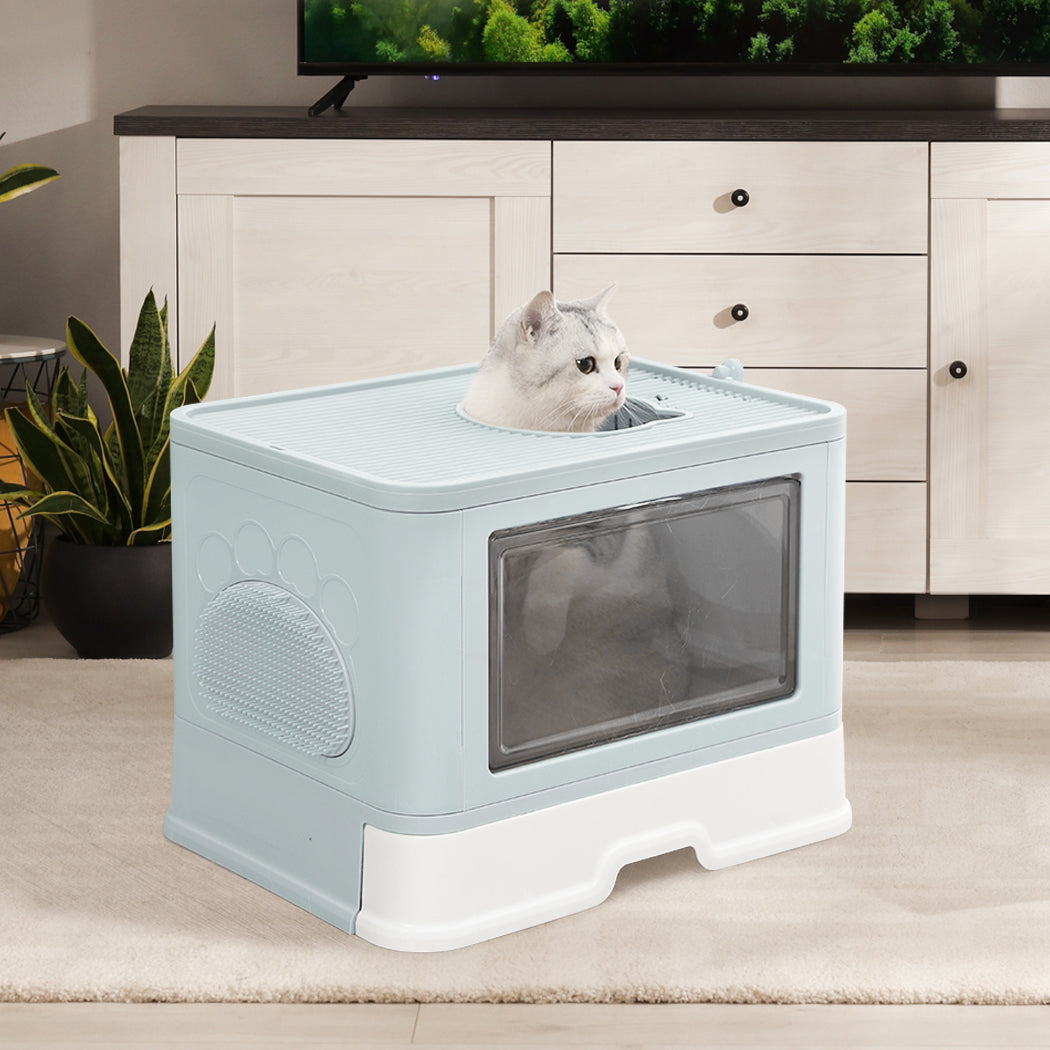 pawz-foldable-cat-litter-box-tray-enclosed-blue-1975420460065755142