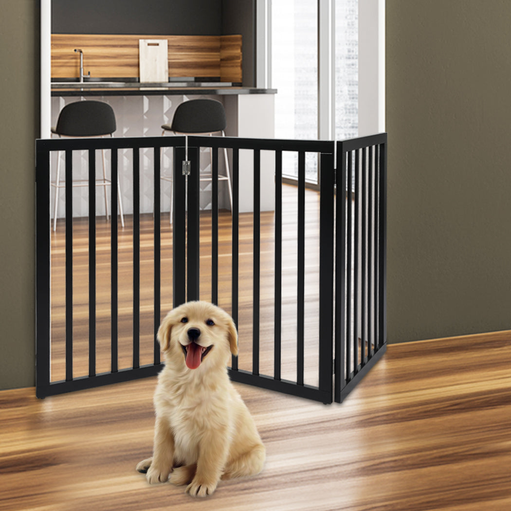 pawz-3-panels-wooden-pet-gate-dog-fence-black-139cm-1973193641983873030