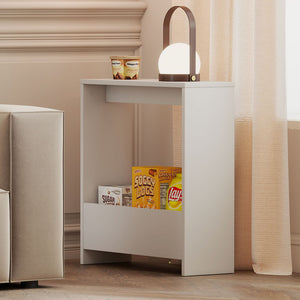 Levede Side Table with Magazine Rack Small End Table-1996005539041120262