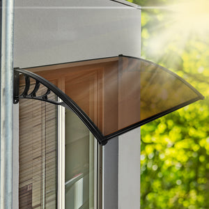 Mountview Window Door Awning Outdoor 1M X 1.2M Brown 1x1.2M-1975420432408514566
