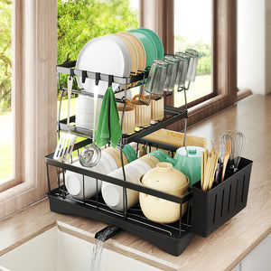 Toque Dish Drying Rack Plate Drainer Cup Holder-1996005462444740614