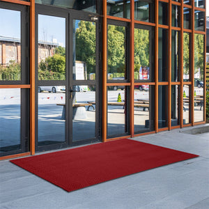 Marlow Extra Large Floor Rug Non Slip 90cm x 305cm Red-1996005441942982662
