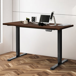 Levede Motorised Standing Desk Adjustable 140cm Walnut 1000x 1MM-1973193823706288134