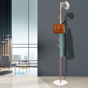 Levede Coat Rack Hat Clothes Stand Hanger Rose Gold Rose Golden-1973193816286564358