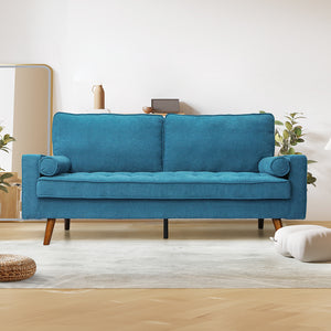 Levede Fabric Sofa Armchair 3 Seater Couch Blue 191cm Wide-1973193704135069702