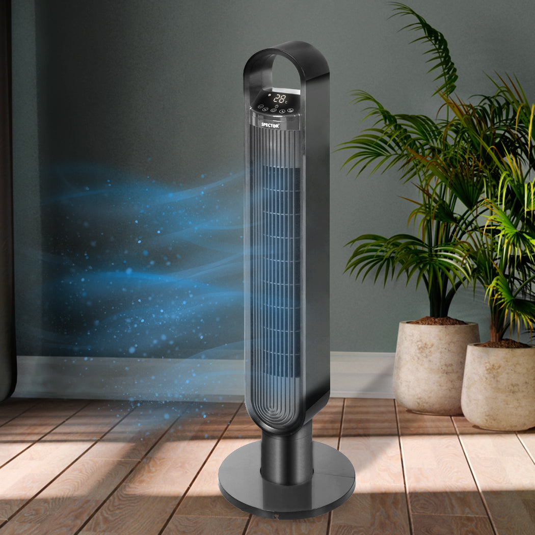 spector-portable-bladeless-tower-fan-black-1973193856157618182