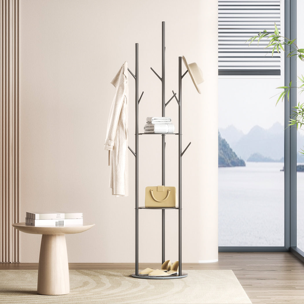levede-coat-rack-clothes-stand-8-hook-organizer-black-1973193820665417734