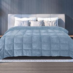 DreamZ Quilt Doona Comforter Blanket Blue King-1973193699538112518
