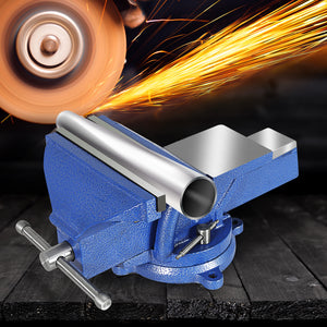 Traderight 8" Bench Vice Anvil Swivel 200mm-1973193883265404934