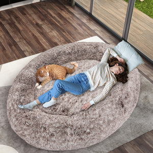PaWz Replacement Pet Bed Cover Zipper Brown Cover-1975420392239665158