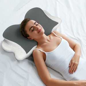 Dreamz Cervical Neck Pillow Ergonomic Memory Foam-1996005454307790854