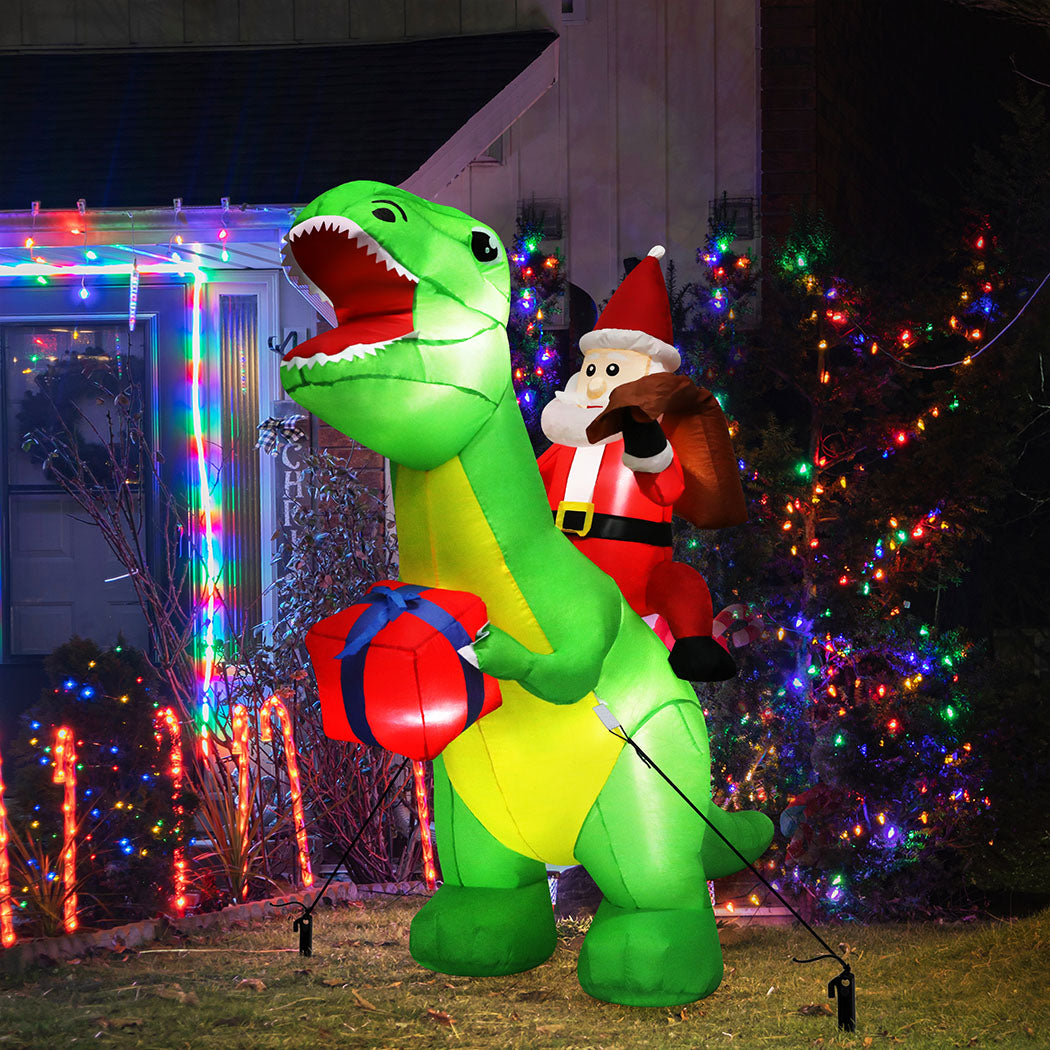 santaco-christmas-inflatables-outdoor-santa-claus-riding-dinosaur-lights-d-cor-1973194151474368518