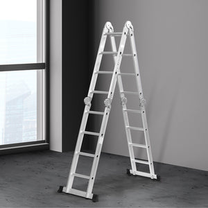 Traderight Multi Purpose Ladder Aluminium-1973193880044179462