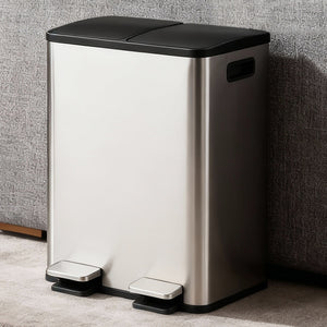Toque 60L Pedal Bin Kitchen Waste Can Recycling Dustbin-1996009983841538054