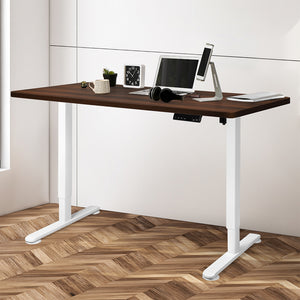 Levede Motorised Standing Desk Adjustable 140cm Walnut 1000x 1MM-1975420506966462470