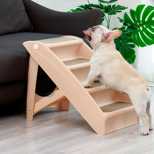 PaWz Pet Ramp Indoor Dog Steps Stair Brown-1975420445326970886