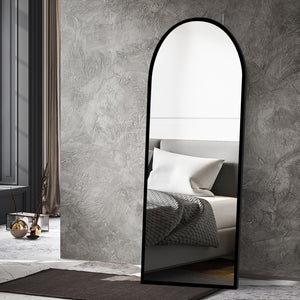 Yezi Floor Mirror Full length Mirrors 1.8M Black-1975420501132185606