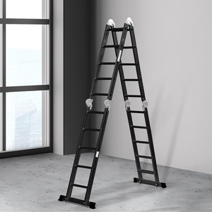 Traderight Multi Purpose Ladder Aluminium 5.7Meter-1973193880652353542