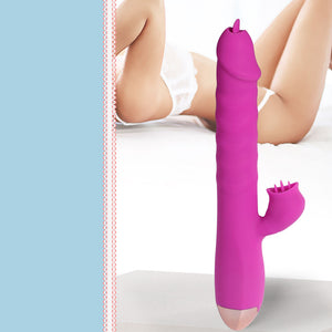 Urway Rabbit Vibrator Licking Tongue Purple-1973193739832791046