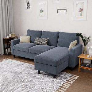 Levede L-shaped Sectional Sofa Lounge Chaise Set-1996005374704095239