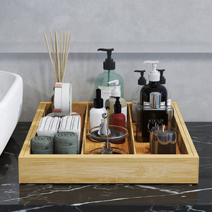 Toque Bamboo Expandable Kitchen Drawer Organizer Storage-1996005512273072134