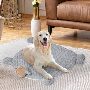 PaWz Pet Bed Cat Calming Bed Dog Squeaky M Grey Medium-1975420450200752134