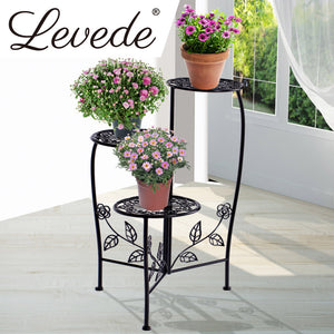2X Wrought Iron Outdoor Indoor Flower Black 2 Pack-1973193772321869830