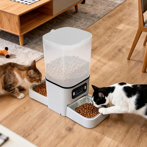 PaWz 6L Automatic Pet Feeder 2 Bowl Food Dispenser-1996009989491265542