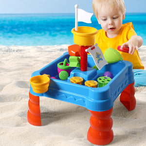 21pc Kids Sand Water Activity Play Table-1975420409570529286