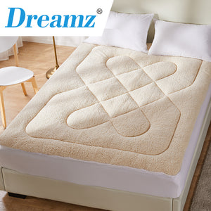 DreamZ Mattress Topper 100% Wool Underlay Queen-1973193979474350086