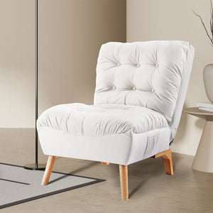 Levede Lounge Accent Chair Sofa Recliner Cream-1973194009761419270