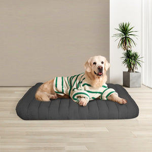 Pawz L Size Orthopedic Dog Bed with Sherpa Plush Removable Cover in Grey-1996005458023944198