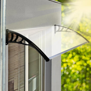 Mountview Window Door Awning Outdoor 1M X 1.5M Transparent 1x1.5M-1973193987405778950