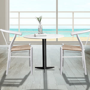 Levede 6x Dining Chairs Wooden Hans White-1996005472645287942