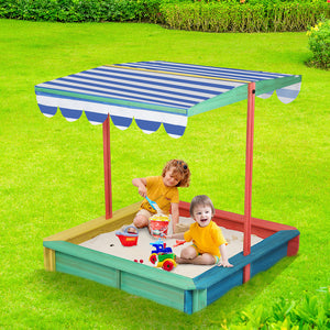 Bopeep Kids Wooden Sandbox 120X120CM-1996005399744090118