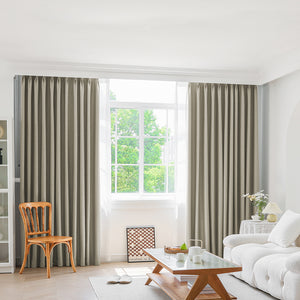 Marlow 2XBlockout Curtains Chenille 132x250 Coffee-1973194066950754310