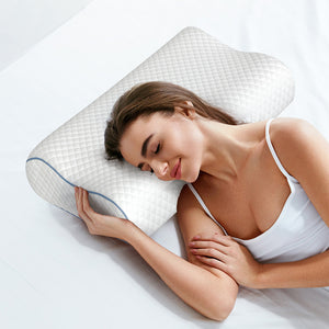 Dreamz Memory Pillow Supprt Shoulder FoamWhite Pillowcase-1996005453951275014