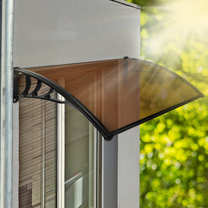 Mountview Window Door Awning Outdoor 1M X 1.5M Brown 1x1.5M-1973193987636465670