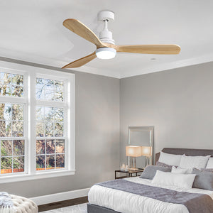Spector Ceiling Fan 52'' DC Motor Wood Natural-1973193856954535942