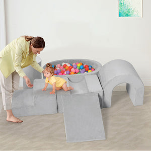 Bopeep Kids Foam Blocks Play Set Pit Climb Crawl Slide Soft Toddlers Toys Indoor-1996005397504331783