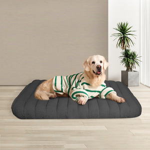 Pawz XL Size Orthopedic Dog Bed with Sherpa Plush Removable Cover in Grey-1996005459101880326