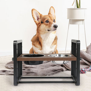 PaWz Adjustable Height Pet Feeder Elevated Medium-1973193682979000326