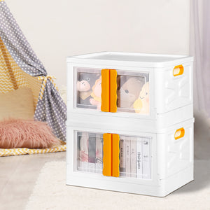 45L Storage Container Stackable Toy Yellow-1973193713656139782